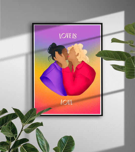 Love is Love - A3 poster - fine paper